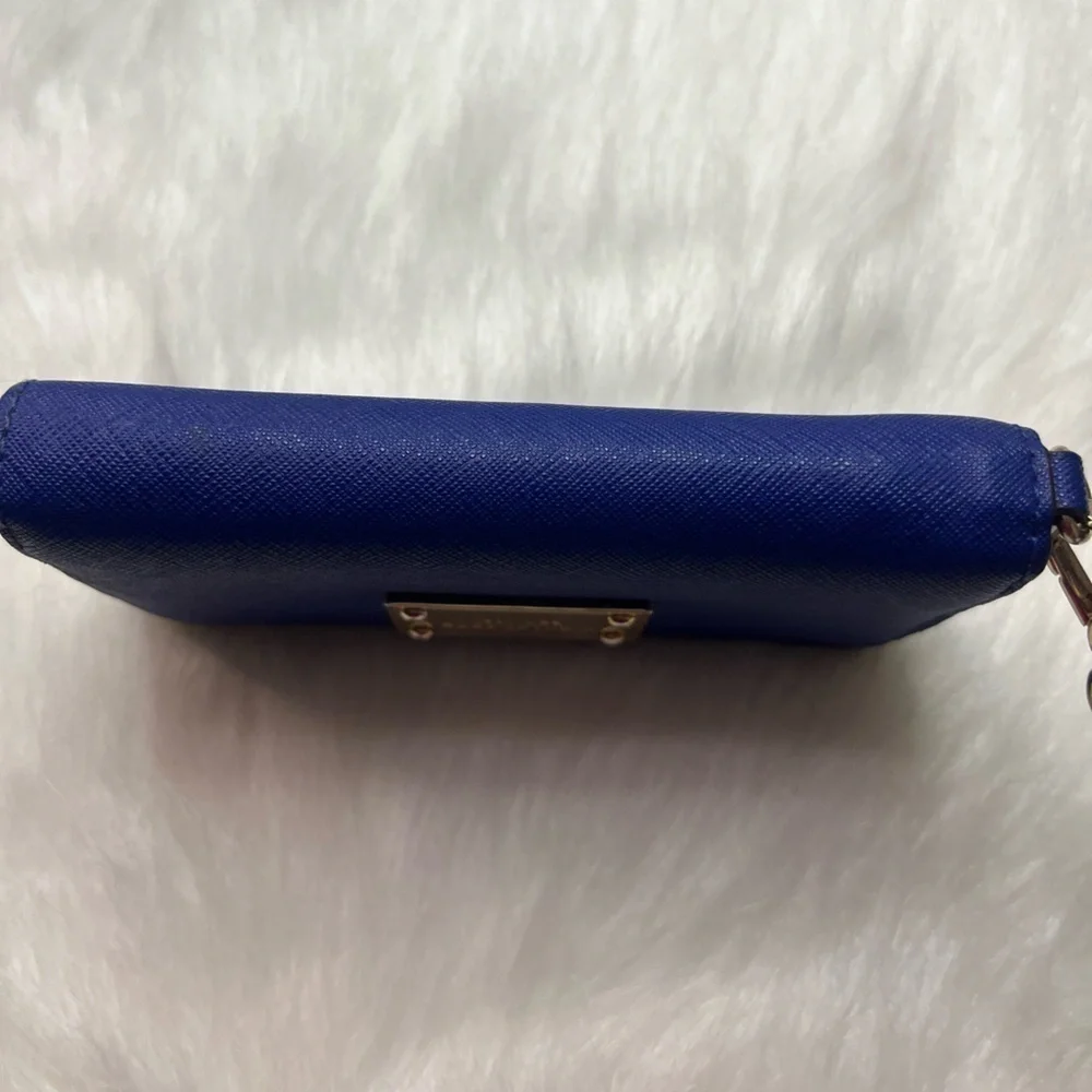 Michael Kors Est 1981 Wallet Royal Blue- Leather